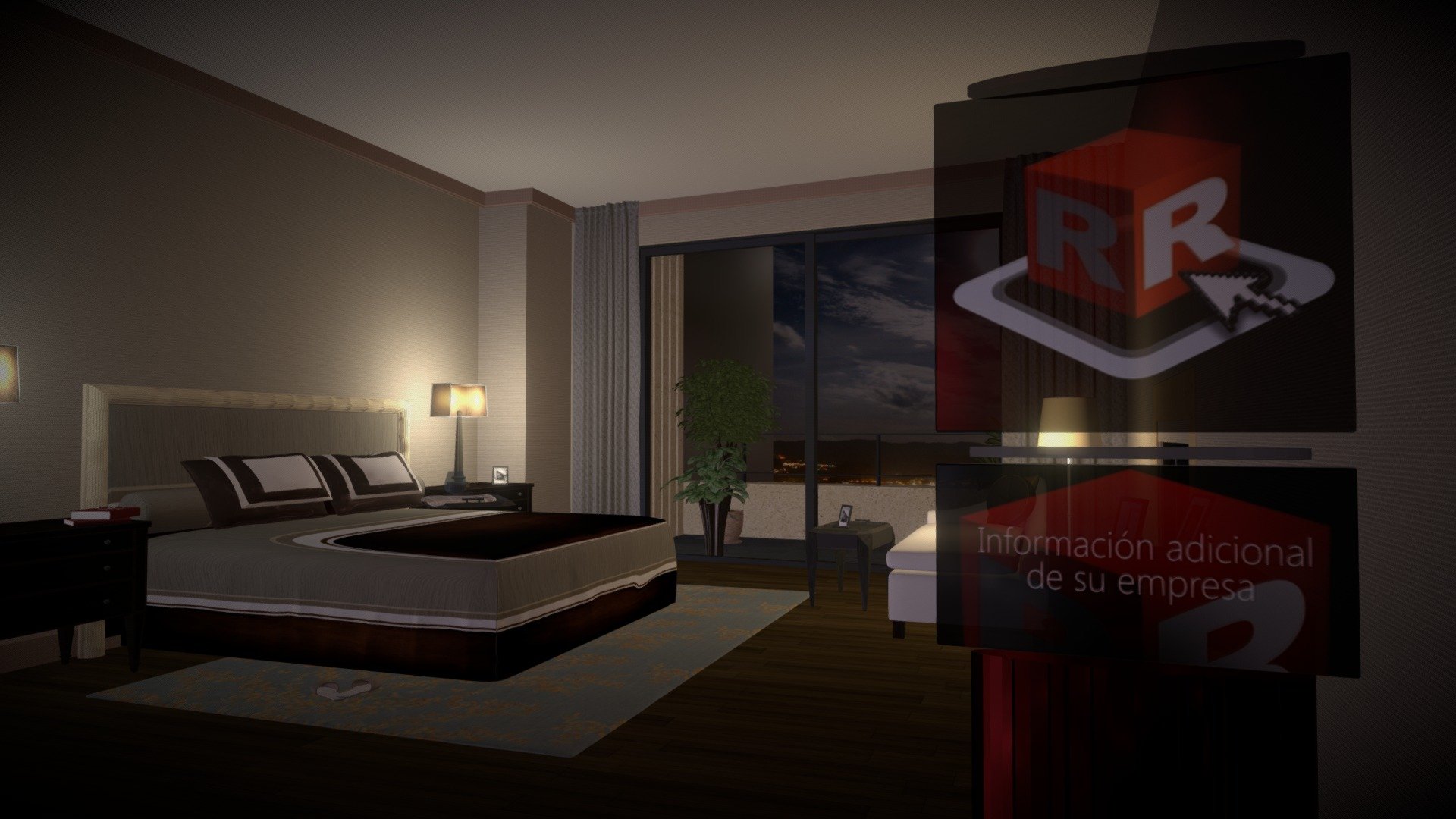 Habitacion 3D — Sketchfab embed 3D viewer