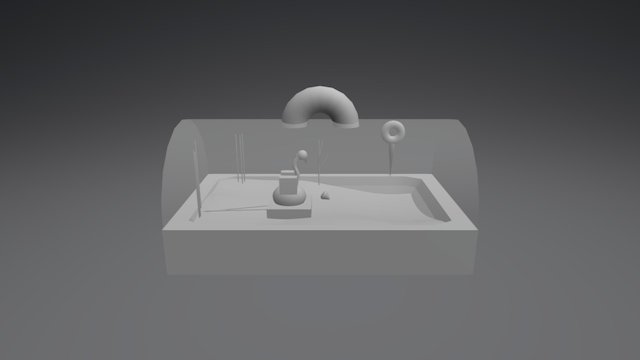 Grey box (Alien Pet Shop) 3D Model