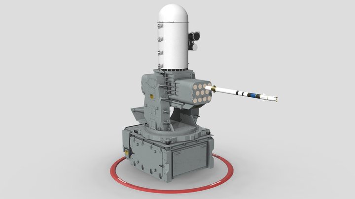 Mk 15 Mod 31 SeaRAM 3D Model