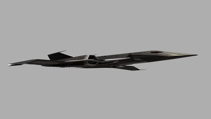 6th Gen VTOL Sci-Fi Fighter Jet - MASSALITE 3D Model