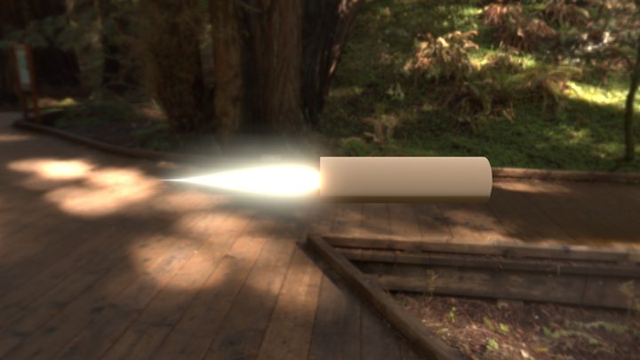 Soaring Flame (Estes E-Class Rocket) 3D Model