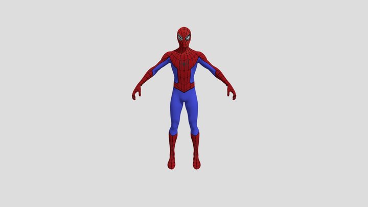spider-man v2 read caption 3D Model