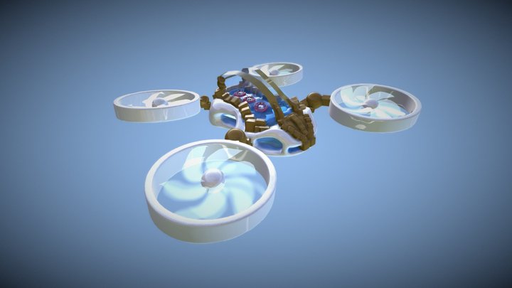 Wind- Powered Flying Car 3D Model