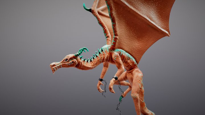 Dragon Fantasía 3D Model