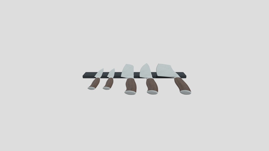 Wall Magnetic Knives Holder Set