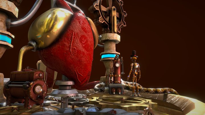 Steampunk Watchtower 3D Model