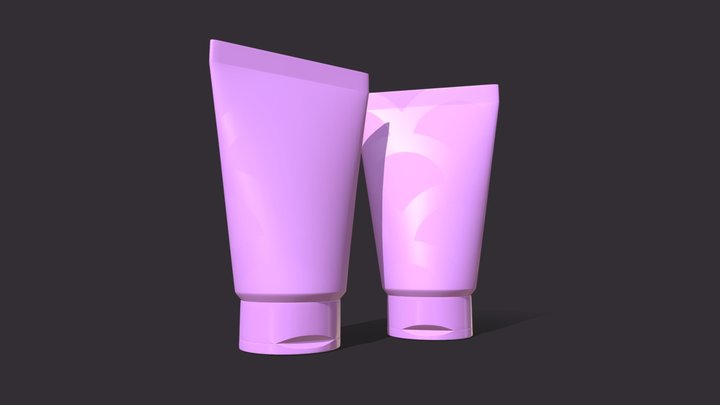 Cosmetic tubes 3D Model