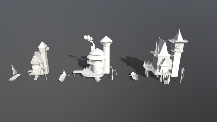 [HW XYZ SCHOOL] SILHOUETTE 3D Model
