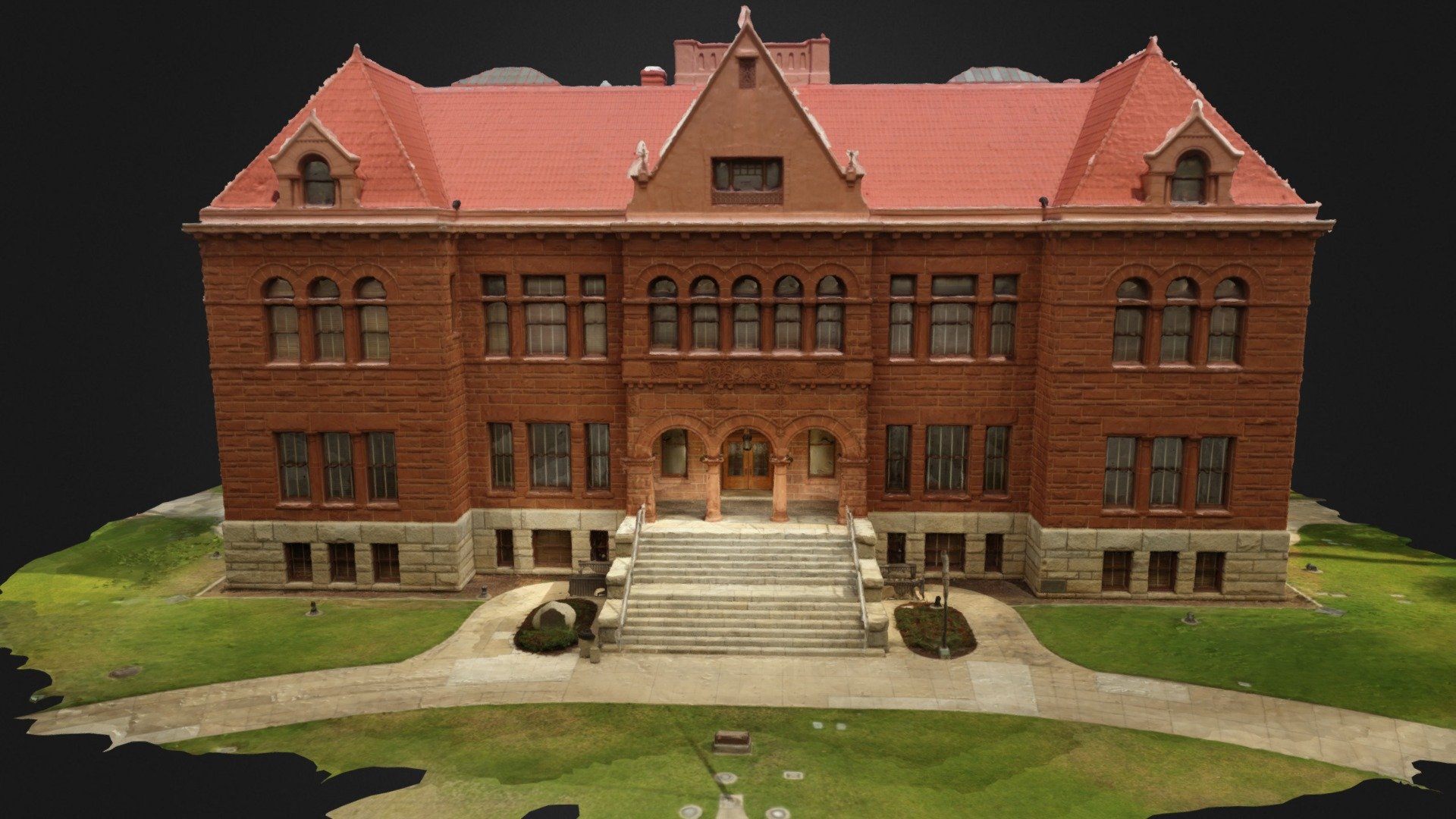 County Courthouse - Final3 AA Simplified 3d Mesh — Sketchfab embed 3D viewer
