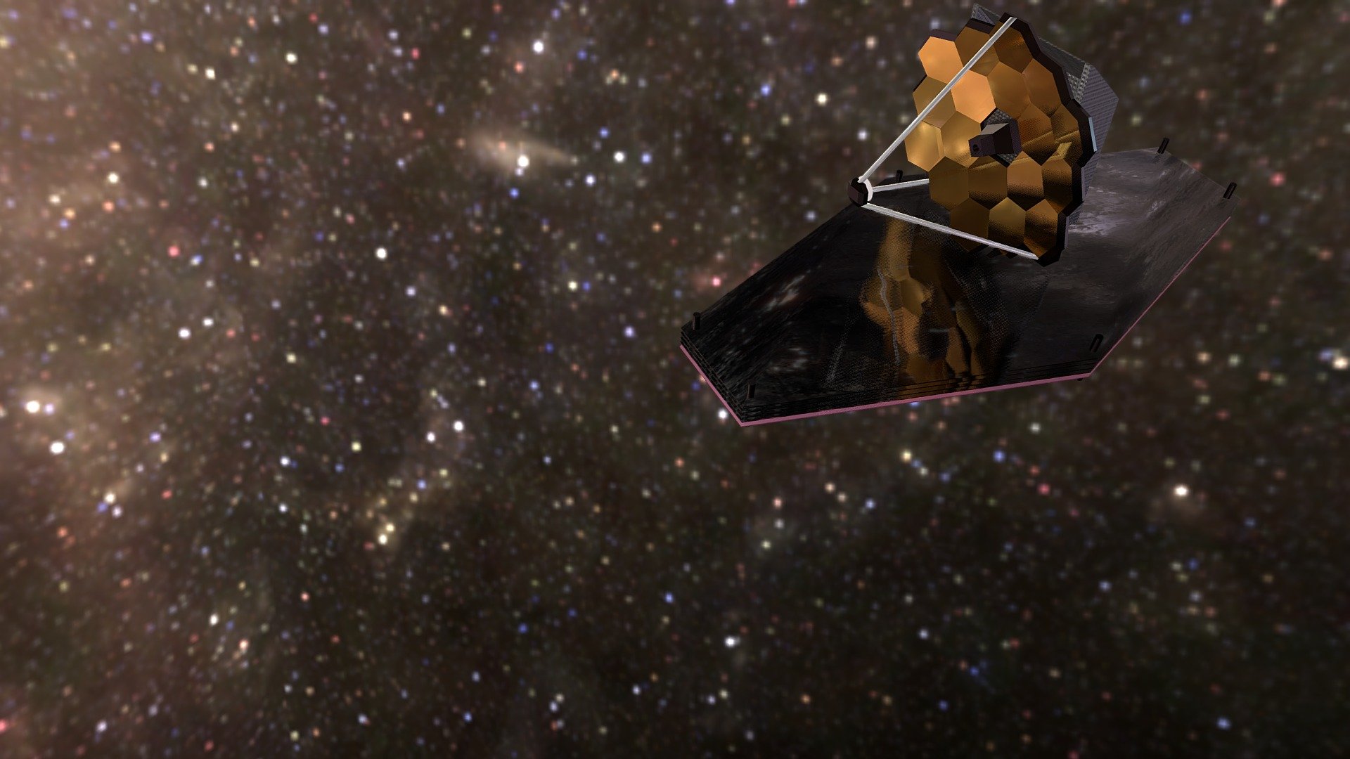 James webb telescope — Sketchfab embed 3D viewer