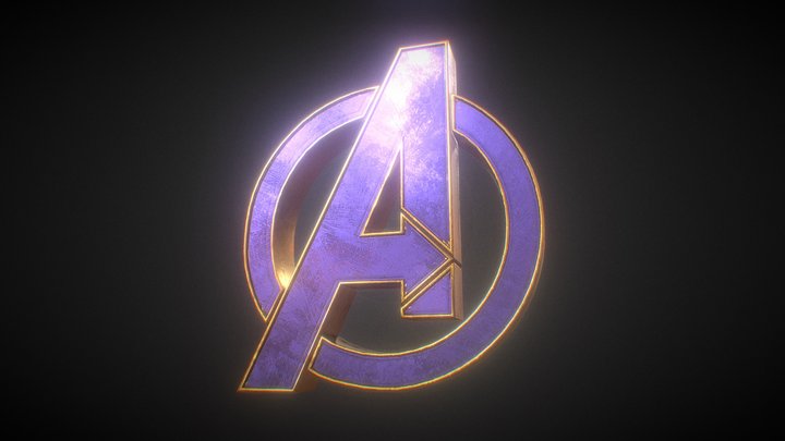 Avengers logo – Free 3D Model STL
