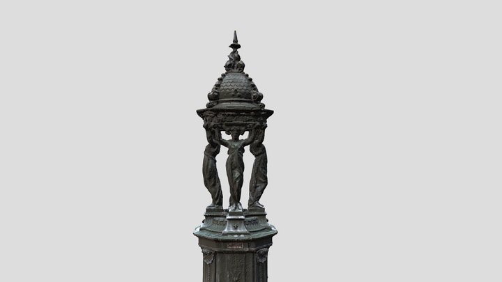 Walalce fountain, Paris 3D Model