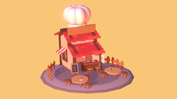 Ethereal Games - Restaurant 3D Model