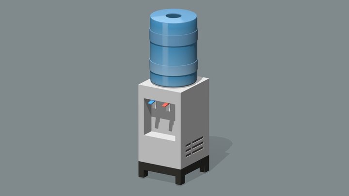 Lowpoly Dispenser 3D Model
