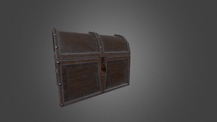 Chest lowpoly 3D Model