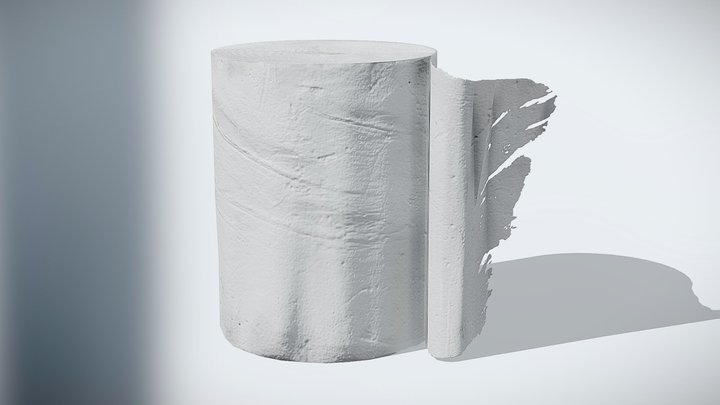 Cheap Toilet Paper 3D Model
