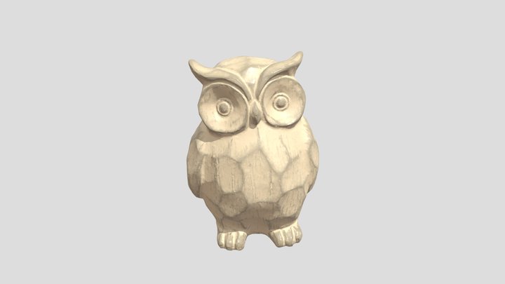 Krieps Owl Photo Gram 3D Model