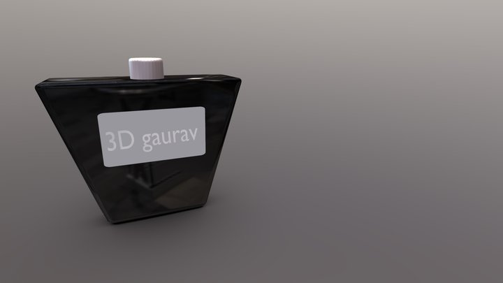 perfume model black 3D Model