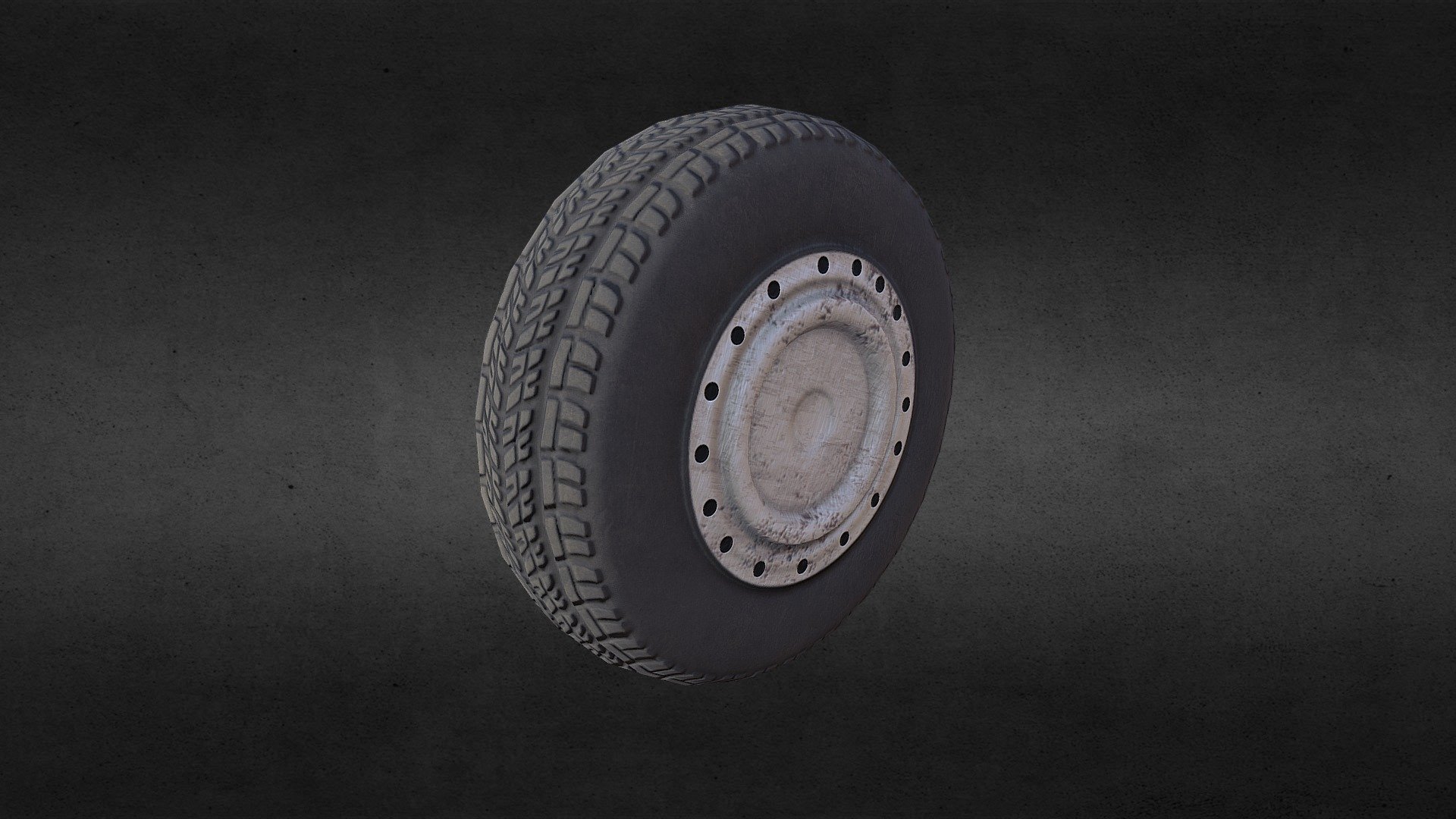 UAZ wheel - 3D model by NaN_4aki (@NaN4aki) [d34787b] - Sketchfab