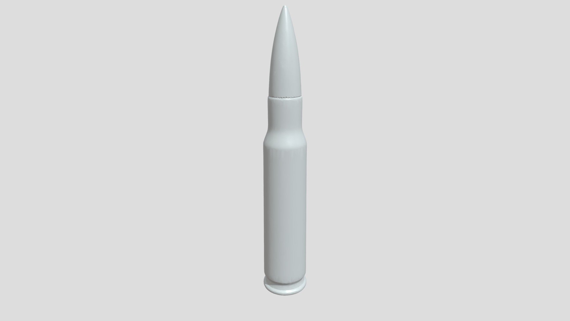 A rifle cartridge round - 3D model by qtvj [d347fdf] - Sketchfab