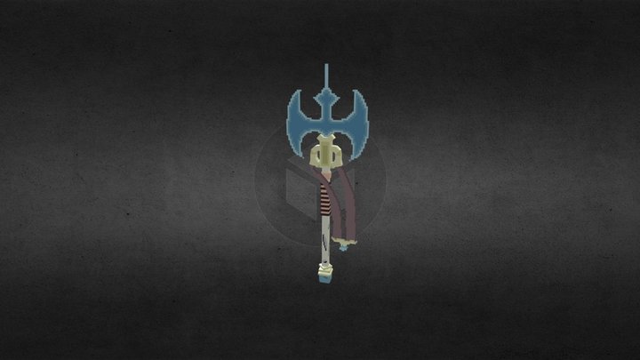 Aquatic Trident 3D Model
