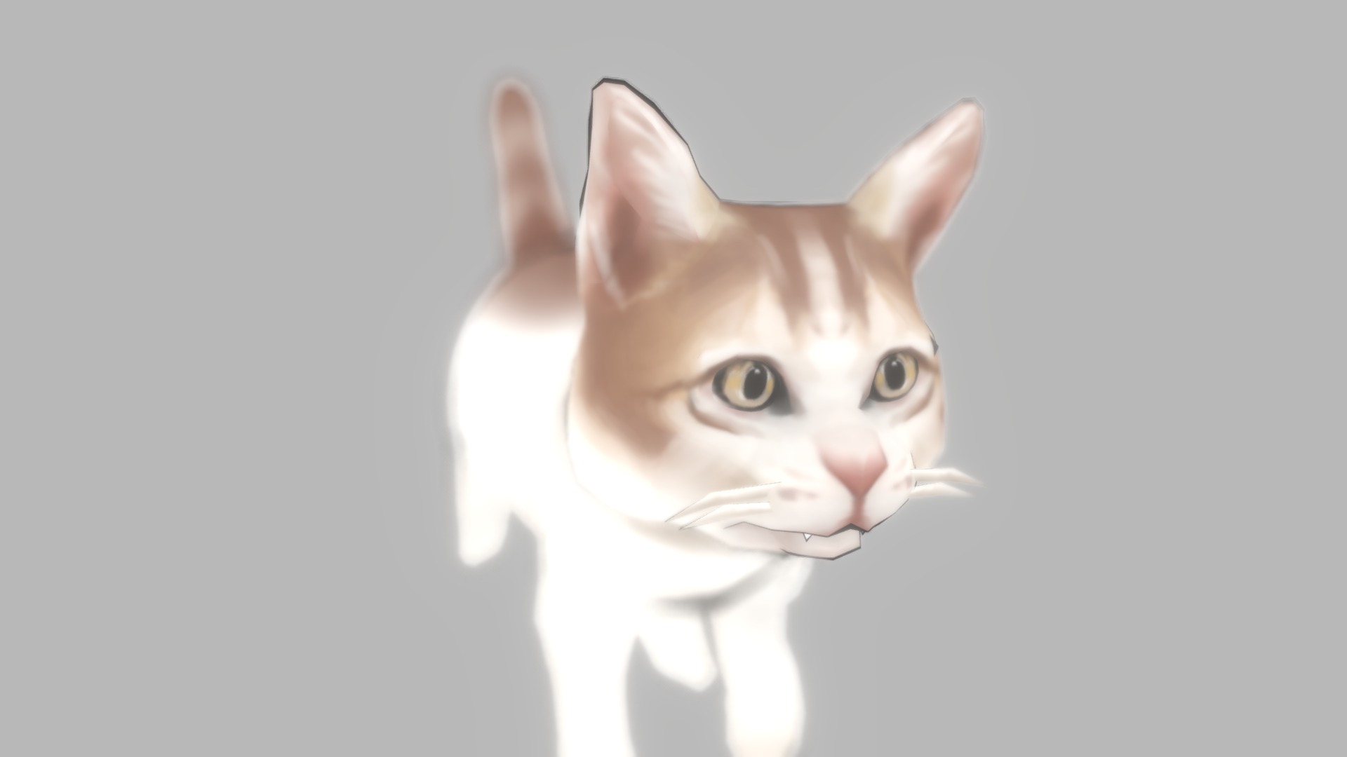 3D model cat - This is a 3D model of the cat. The 3D model is about a cat with a human face.