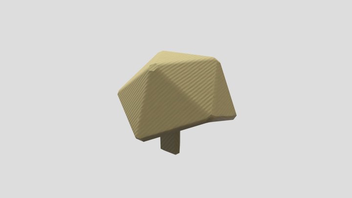 Cardboard Stool 3D Model
