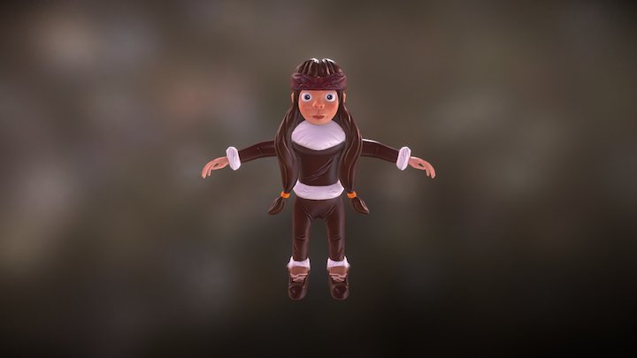 Eskimo Girl 3D Model