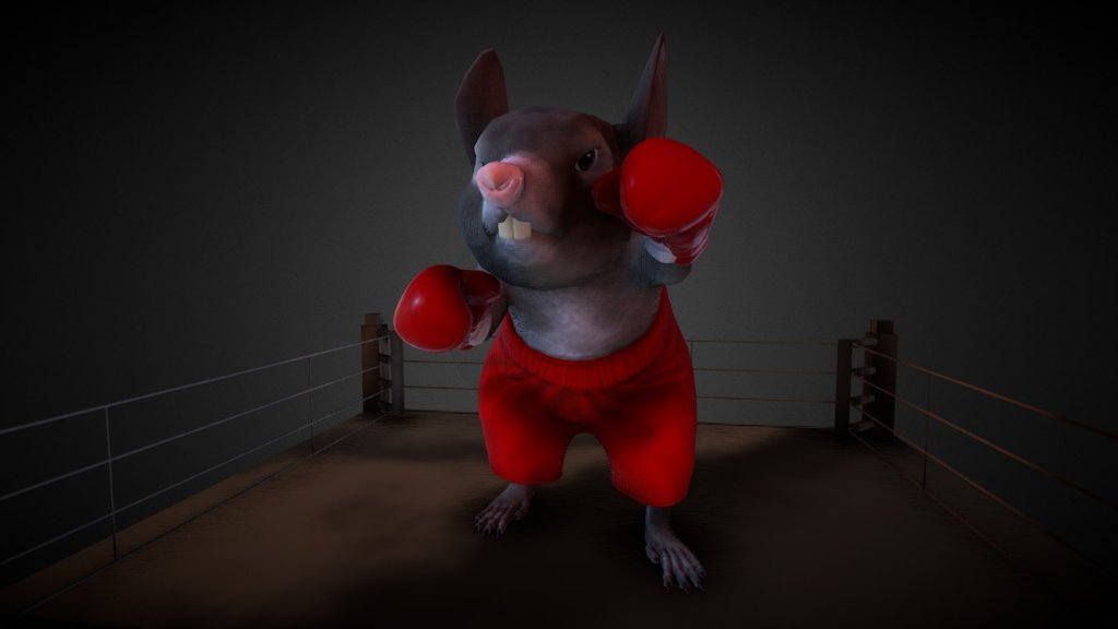 3D Model Rat Boxer_Yanin