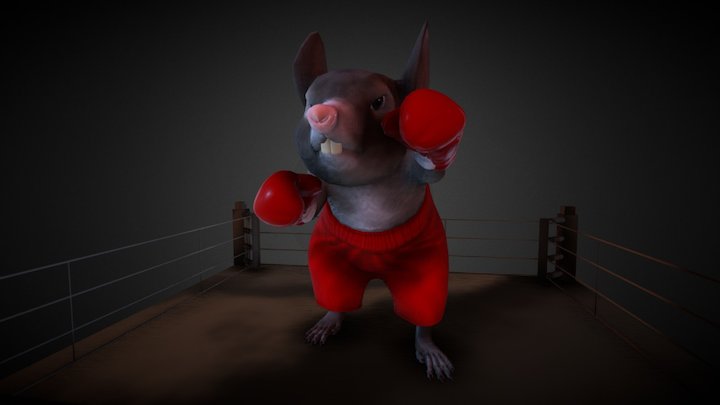 3D Model Rat Boxer_Yanin 3D Model