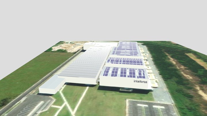Usina Fotovoltaica Intelbras São José/SC 3D Model
