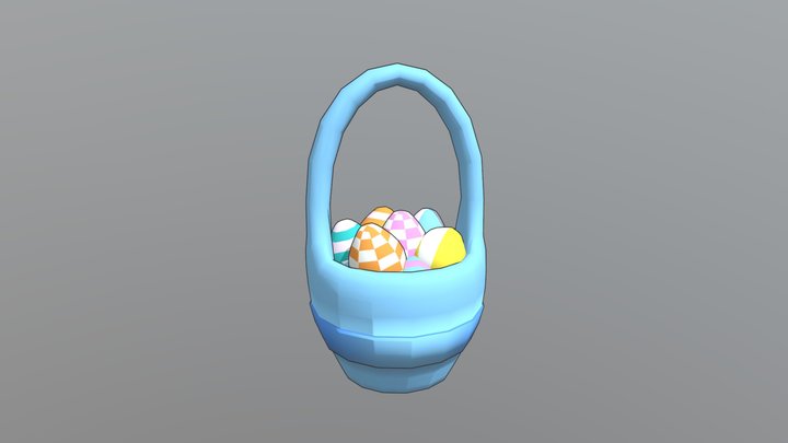 Basket And Egg (Belle Basket) – Free 3D Model STL