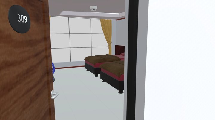 Desain Kamar 309 3D 3D Model