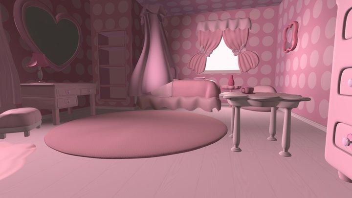 Pink Room 3D Model