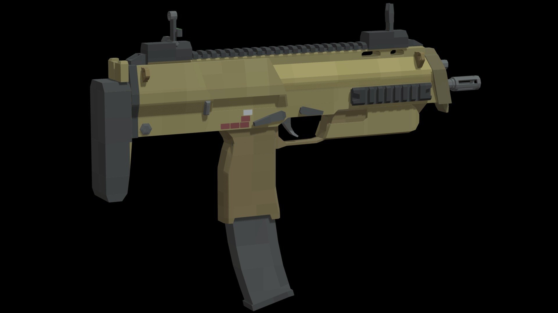 Mp7 - 3d Model By Taylis (@djirkrjdkdjjd) [d34e892] - Sketchfab