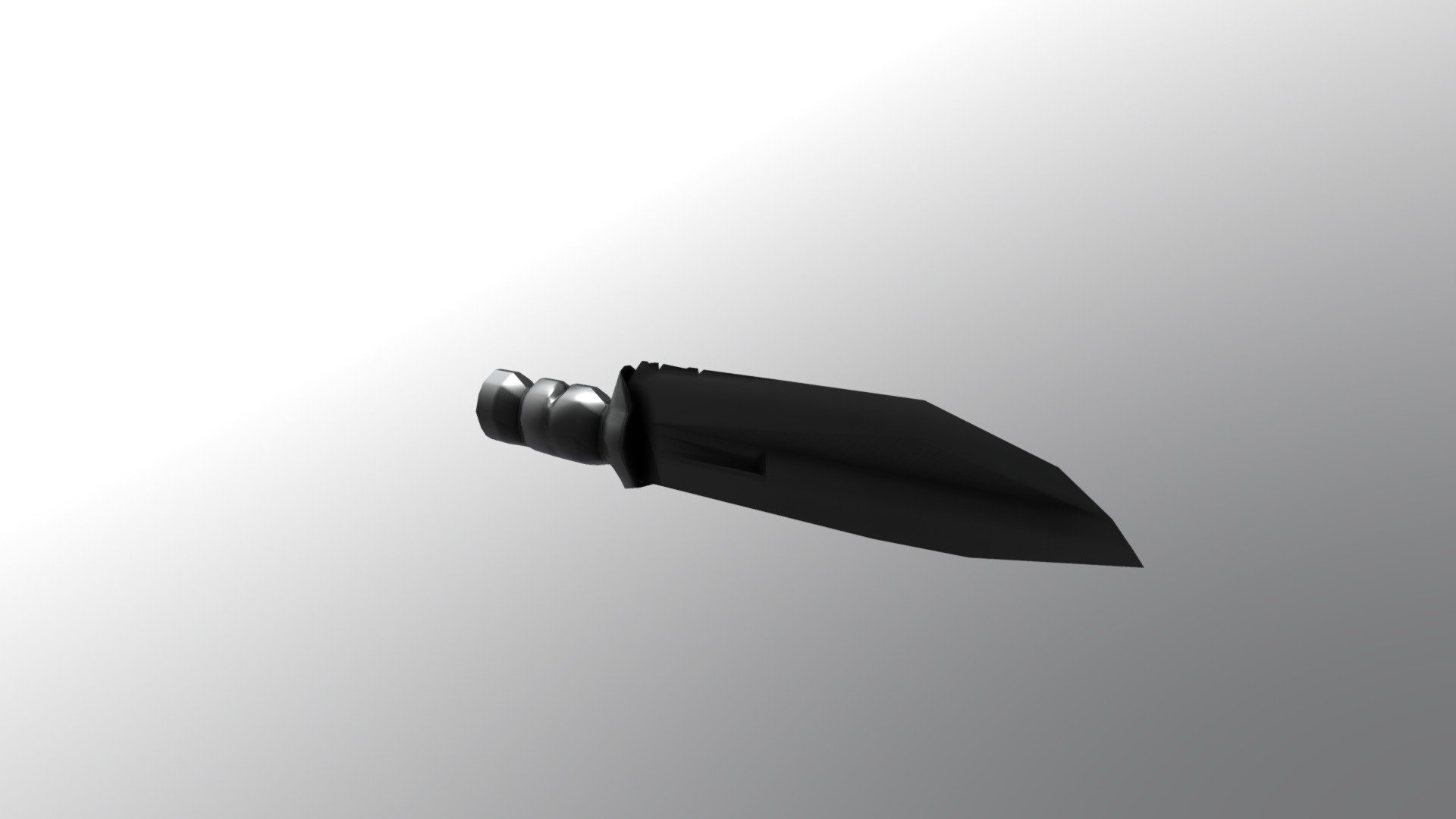 Black tactical knife