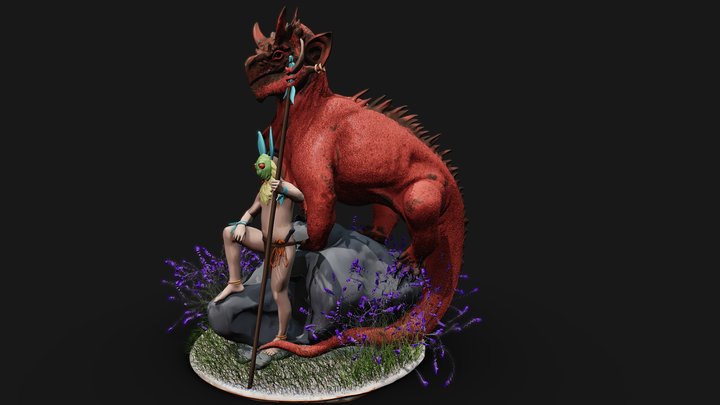 Dragon Rider 3D Model