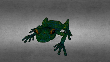 Tribal Frog 3D Model