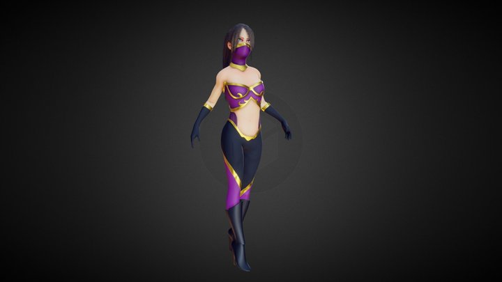 Female Assassin 3D Model