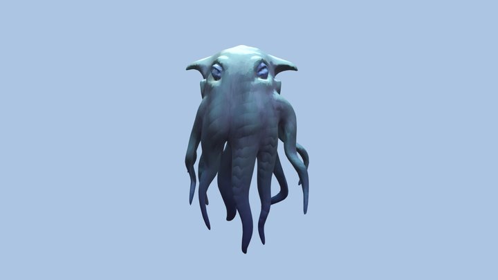 문어머리 octopus head 3D Model