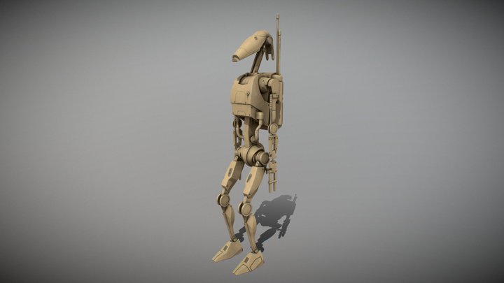 Star Wars B1 Battle Droid 3D Model