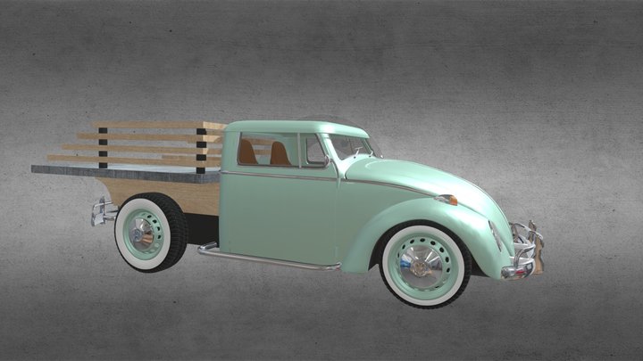 VW Pickup 70s 3D Model