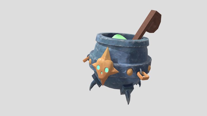 witchCauldron 3D Model