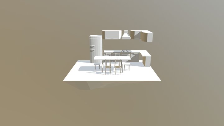Kitchen Furniture Exp 3D Model