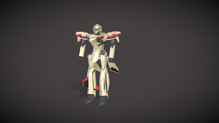 Macross Plus YF-19 (School Project) 3D Model