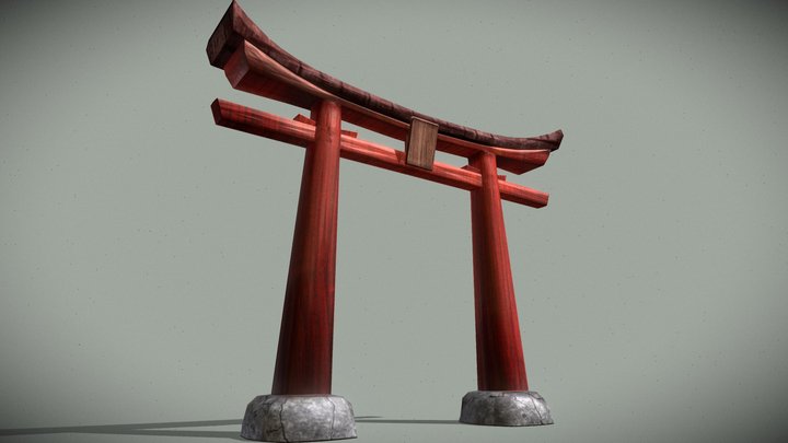 Torii Environment Asset for Student Portfolio 3D Model