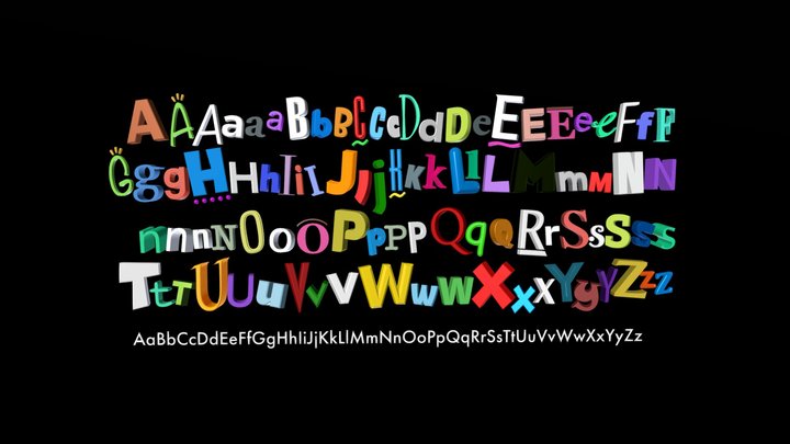 Asher Finnegan Stephens Multimedia Logo Alphabet
