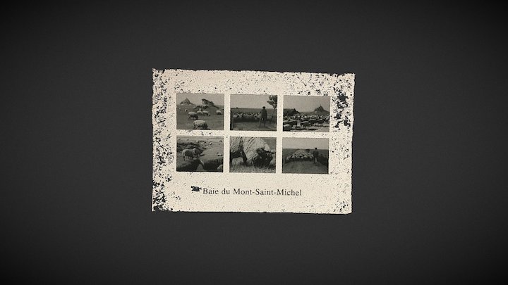 Postcard Four: Mont Saint Michel 3D Model