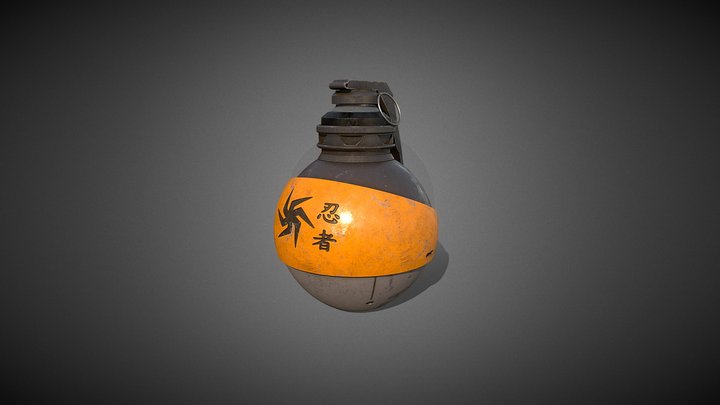 Sci-fi Granade 3D Model