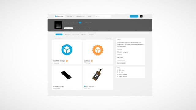 Sketchfab Profile Page!
